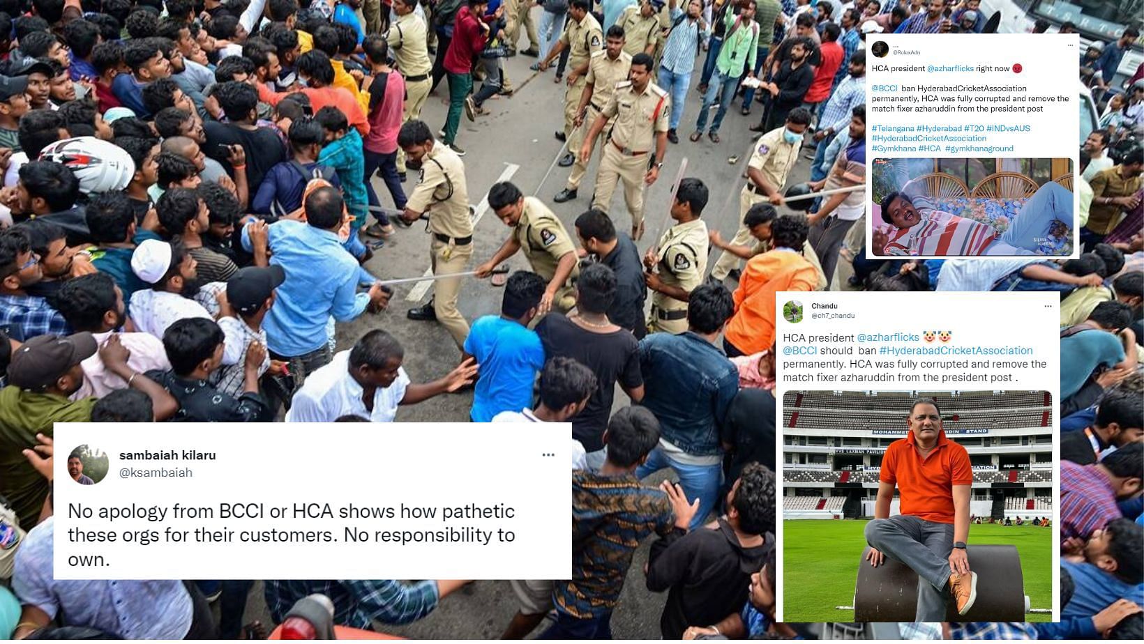 Twitter reactions to Hyderabad stampede.