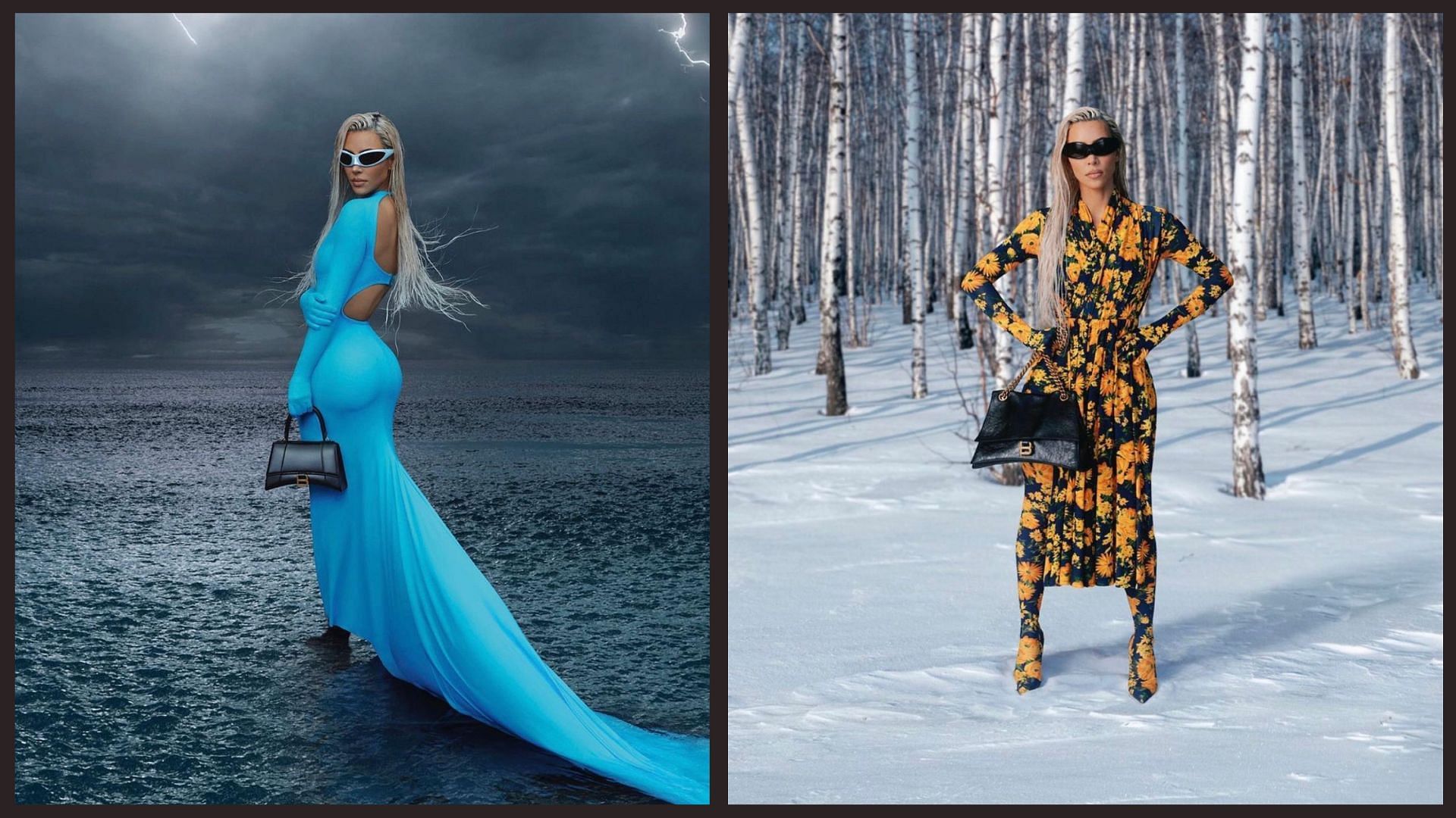 Kim Kardashian impressed the internet with her looks for Balenciaga Winter 2022 campaign (Image via Balenciaga)