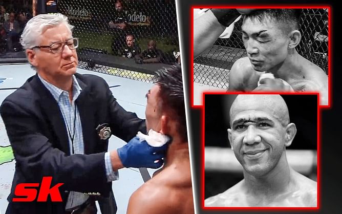 "Dude is a legend for not stopping these last two bouts" - Fans divided in opinions after doctor allows two UFC Vegas 60 fights to continue despite nasty cuts