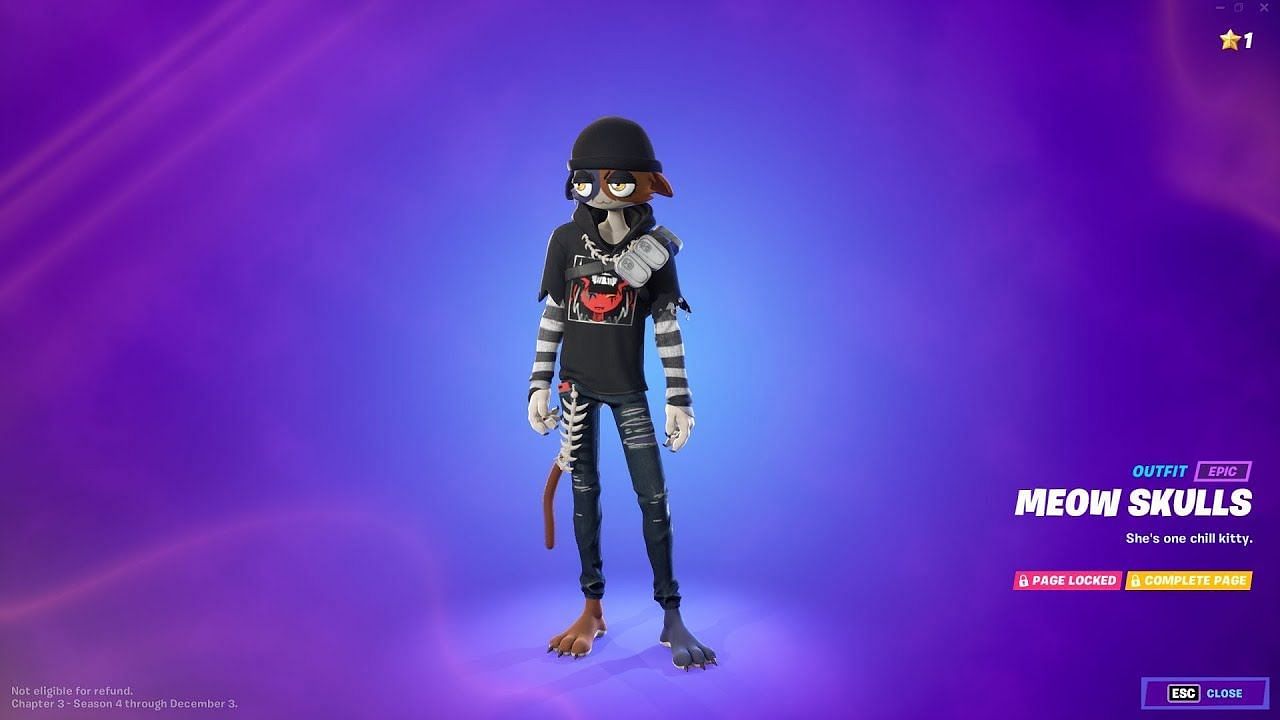 Meow Skulls is one of the most interesting characters in Fortnite (Image via Epic Games)