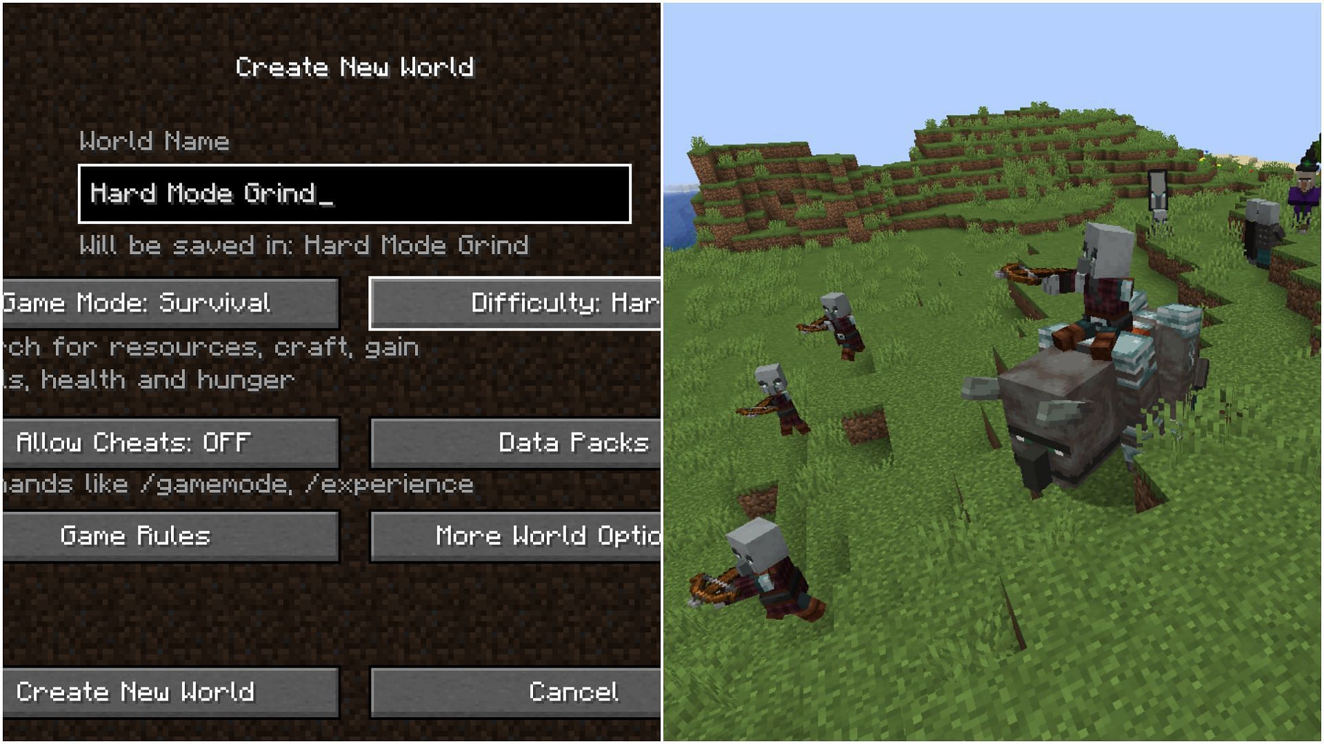 Hard mode can be beneficial for Minecraft players (Image via Mojang)
