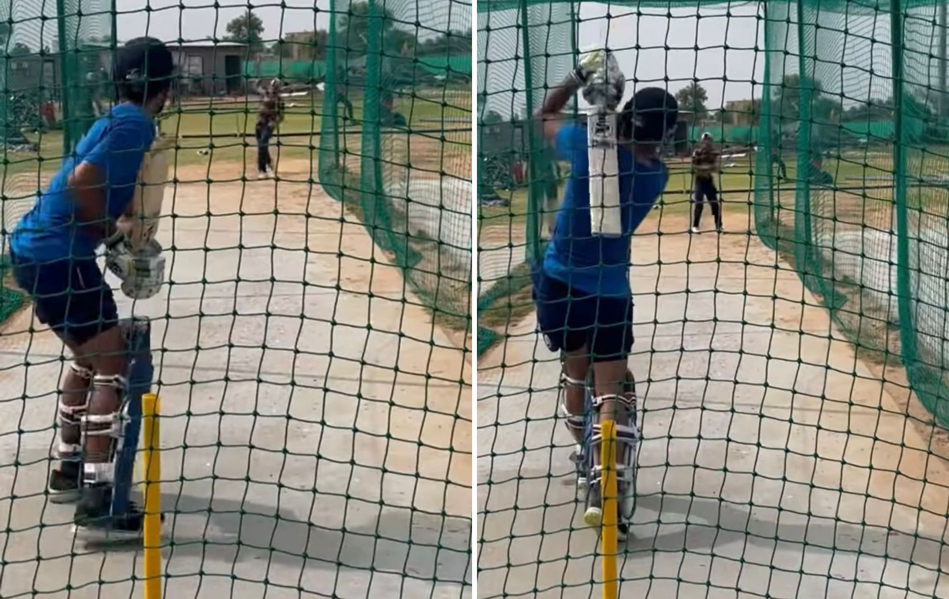 Ravi Bishnoi batting in the nets. (Pics: Instagram) 