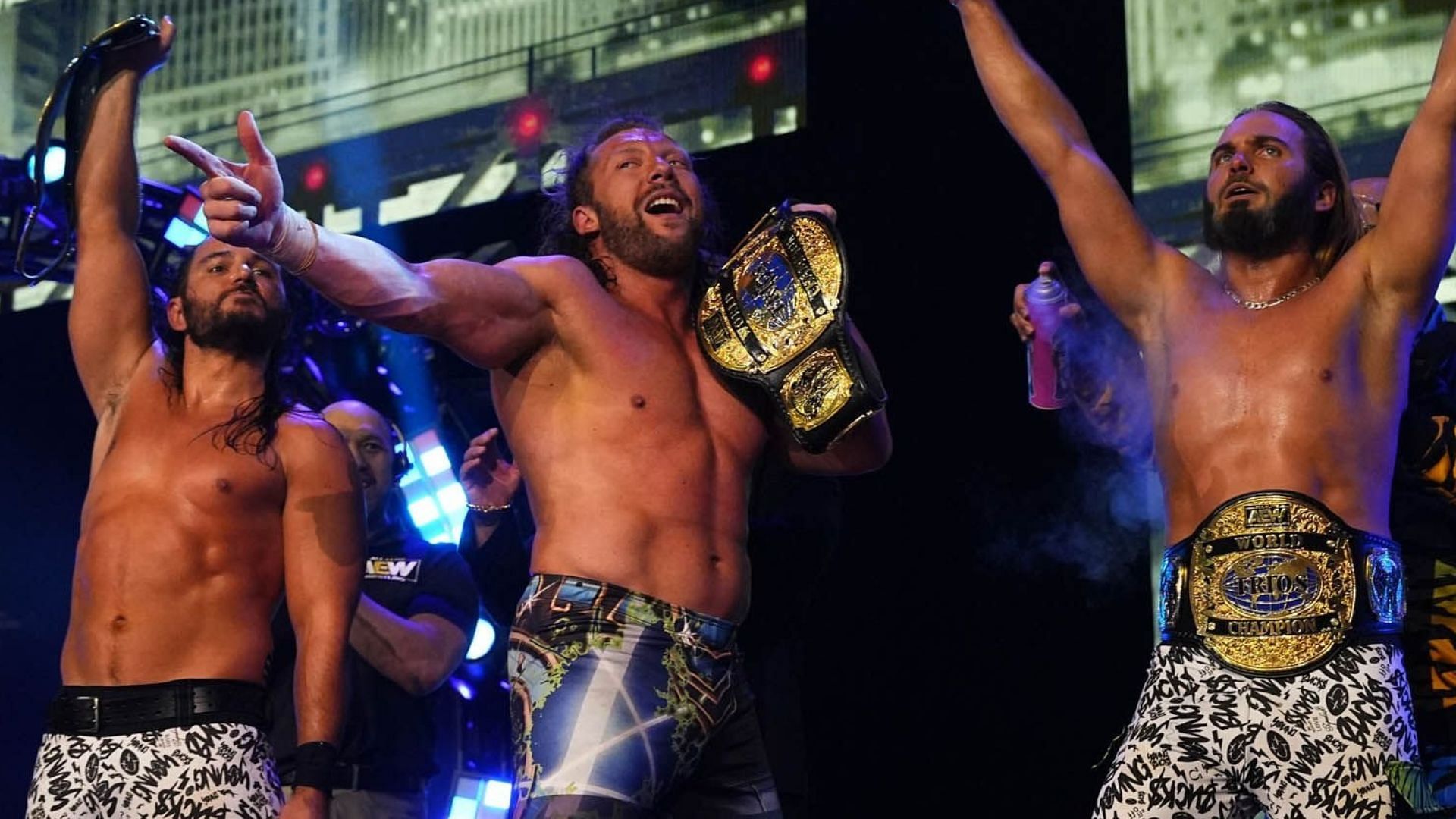 Kenny Omega and The Young Bucks at AEW All Out 2022