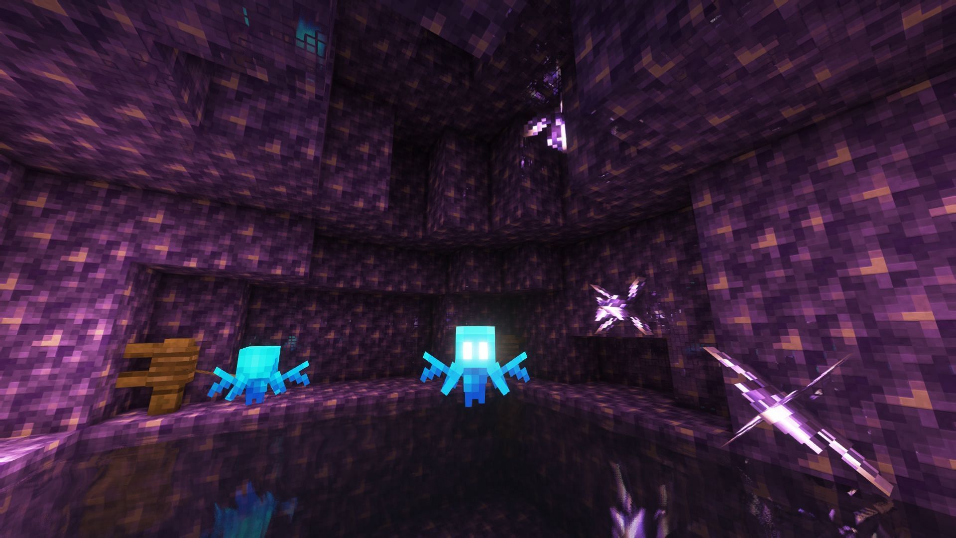 Allays duplicate with the help of amethyst shards from Minecraft 1.19.2 (Image via Mojang)