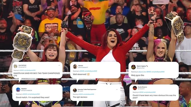 "Well deserved!" - Wrestling world erupts as Bayley's faction are crowned new WWE Women's Tag Team Champions