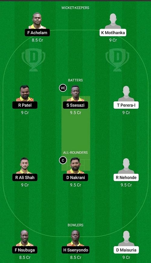 BOT vs UGA Dream11 Fantasy Tip - Head to Head League