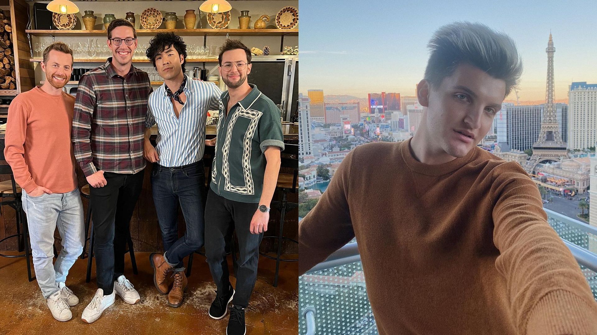 (left) The Try Guys and (right) Jake Larosa. (Images via Instagram/@tryguys and Instagram/@jakelarosa)