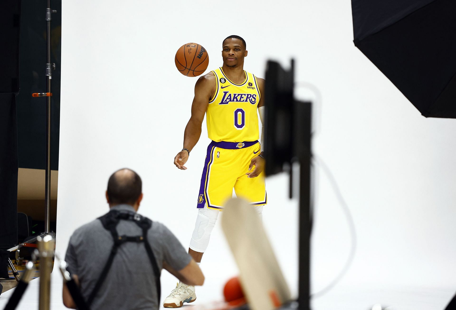 Russell Westbrook at Los Angeles Lakers Media Day