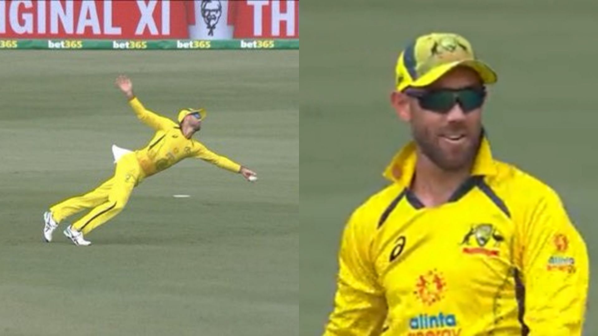 [Watch] Glenn Maxwell takes a stunning one-handed catch to dismiss Martin Guptill in first ODI against New Zealand 