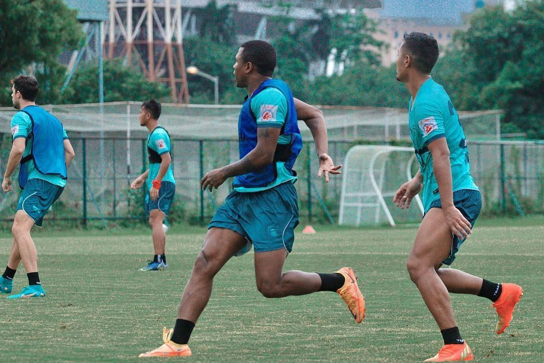 Odisha FC players during a pre-season training session (Image Courtesy: Odisha FC Instagram)