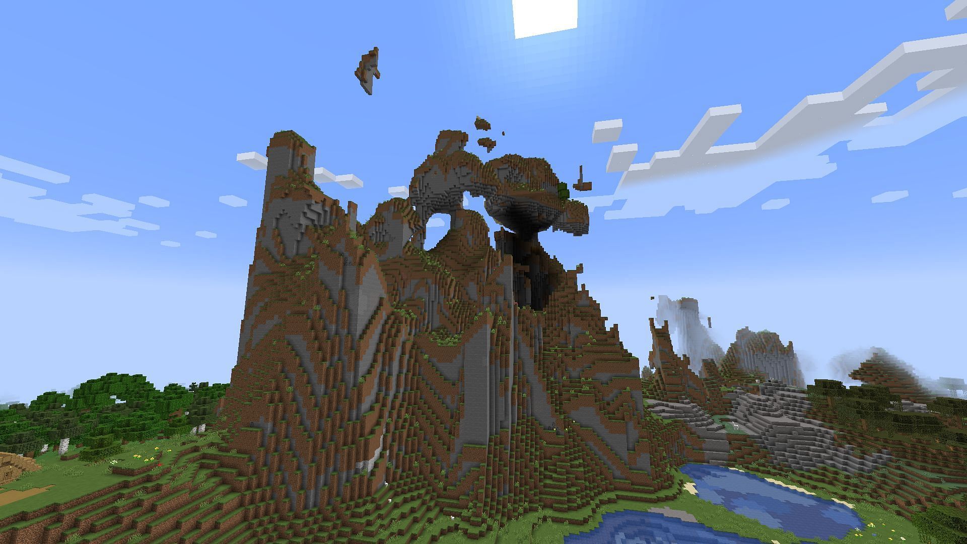 After a certain render distance fog starts to appear in Minecraft (Image via Mojang)