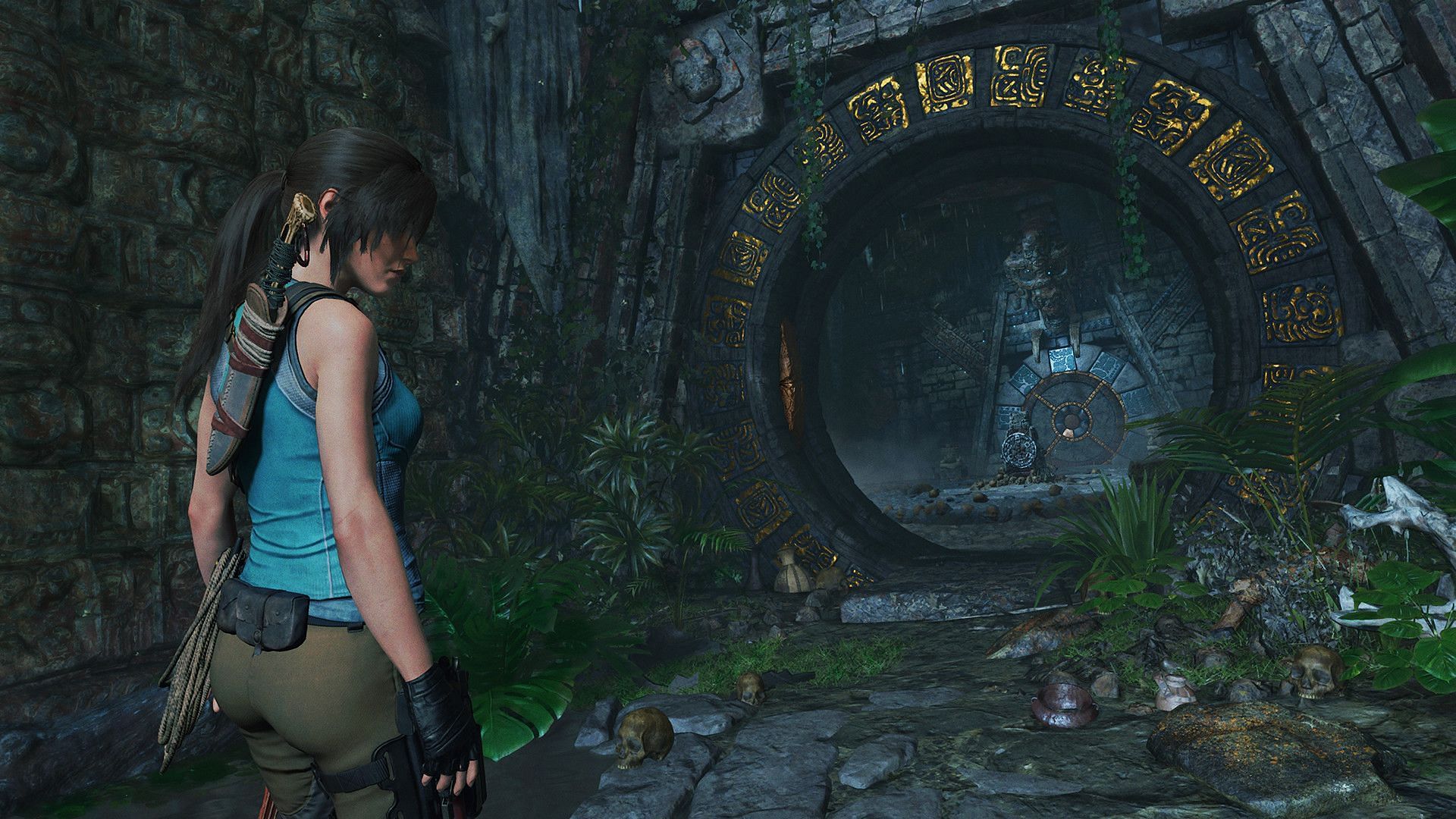 In the Tomb Raider trilogy, Lara Craft must defeat enemies, and solve mysteries and puzzles in a dazzling open-world adventure (Image via Eidos Interactive)