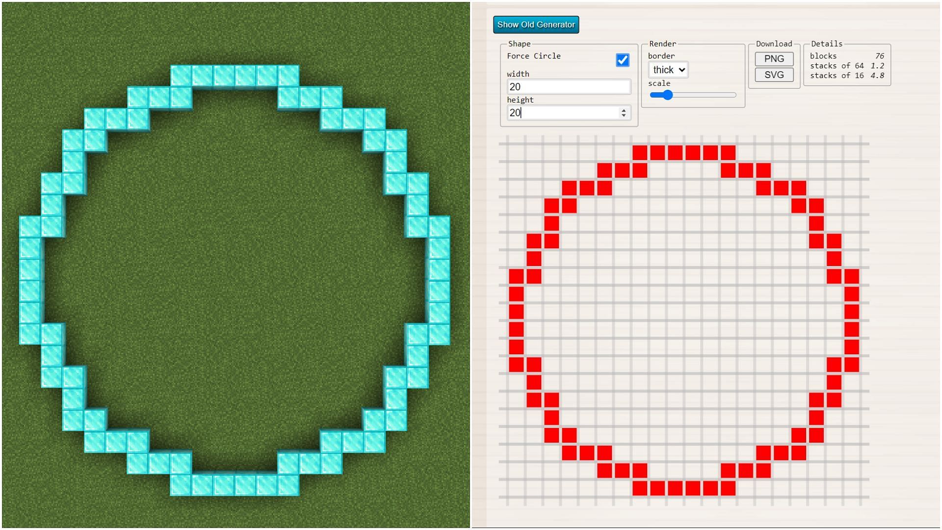 How to use Minecraft circle generator in 2022