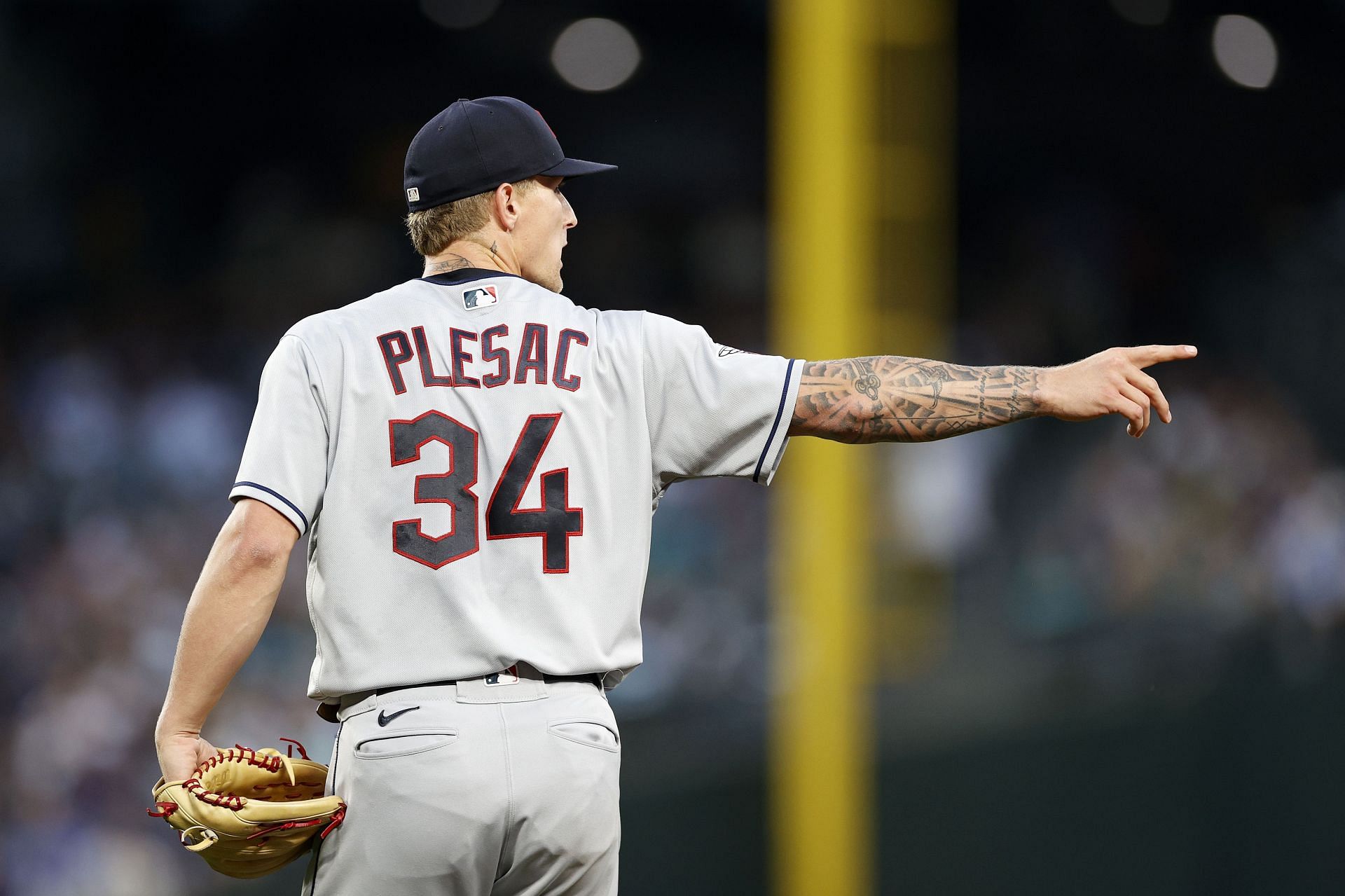 Guardians pitcher Zach Plesac trying to use athleticism more