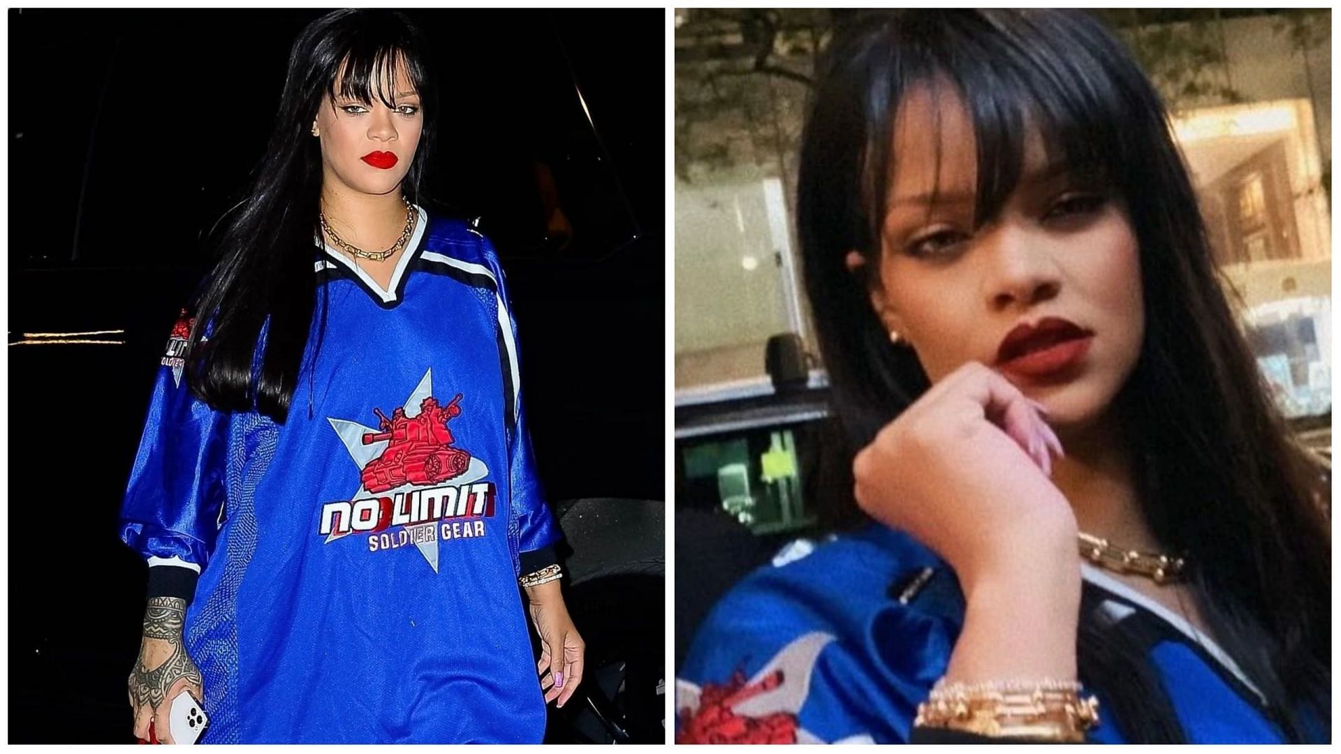 Fan applaud Rihanna for helping restaurant staff clean up (Image via @alabigramm/Instagram)