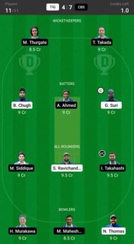 Tigers vs Chiba Sharks Head to Head Team.