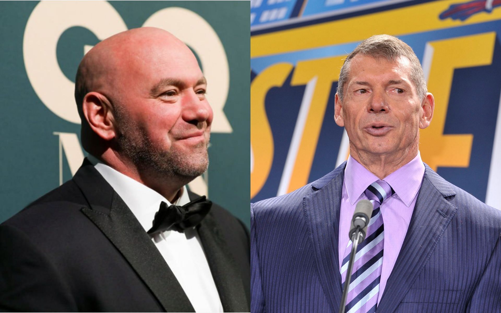 Dana White (left) and Vince McMahon (right). [Images courtesy: both images from Getty Images]
