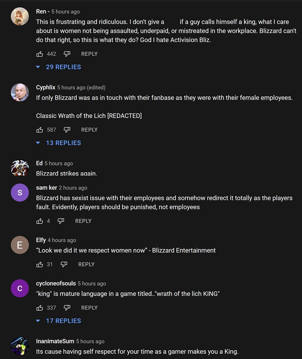 Fans in the YouTube comments section providing their takes (Image via Asmongold Clips/YouTube)
