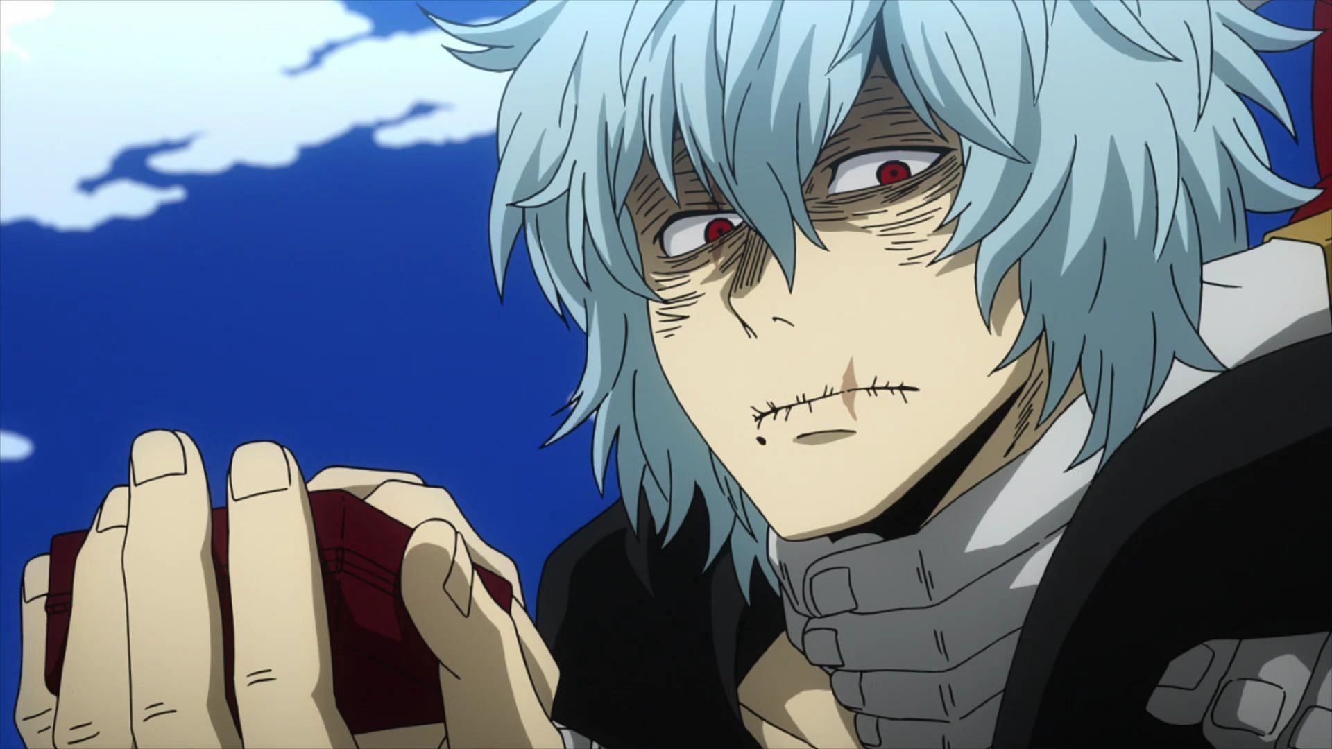 Shigaraki as seen in the show (Image via Studio Pierrot)