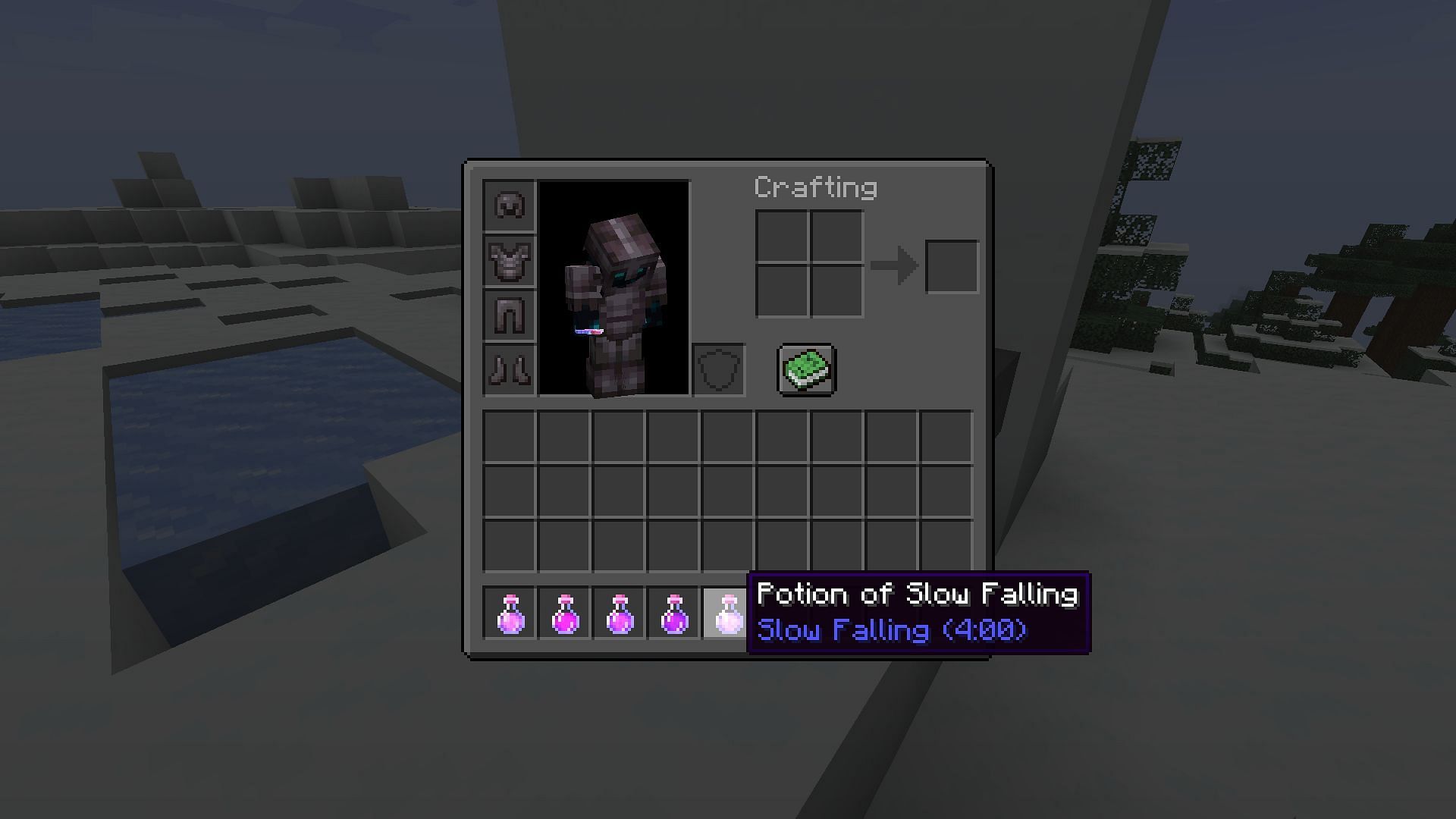 Potion of Slow Falling to prevent fall damage in Minecraft (Image via Mojang)