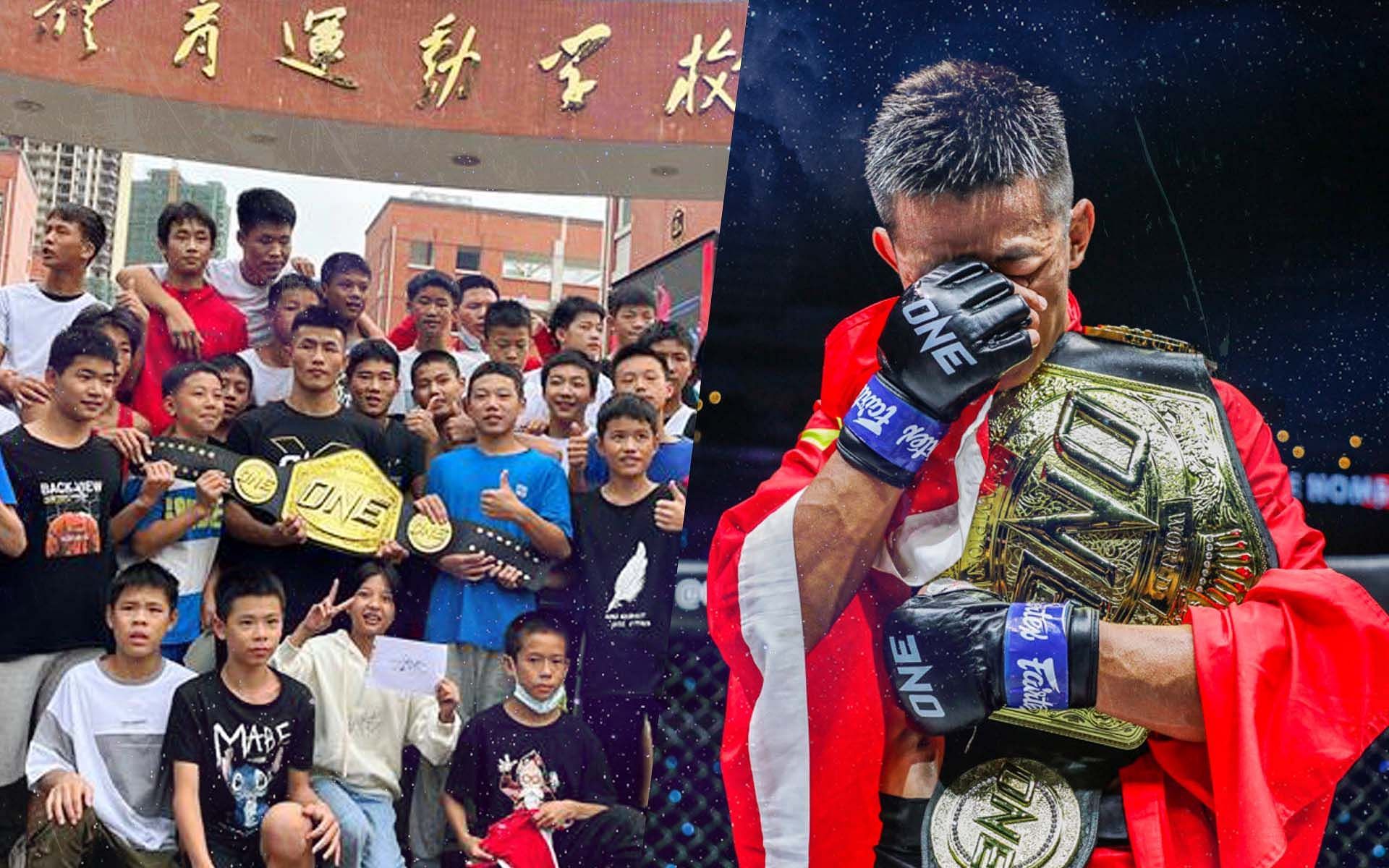 Tang Kai gets welcomed by 4,000 fans in his hometown. [Photos ONE Championship]