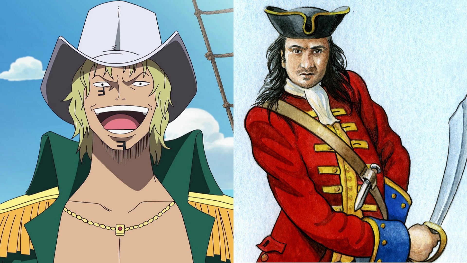 &quot;Calico&quot; Yorki and &quot;Calico&quot; Jack (Image via Toei Animation, One Piece, and Wikipedia)