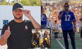 "My dad got the boys pumped up" - Josh Allen is proud of his father for singing the national anthem at Wyoming Cowboys game