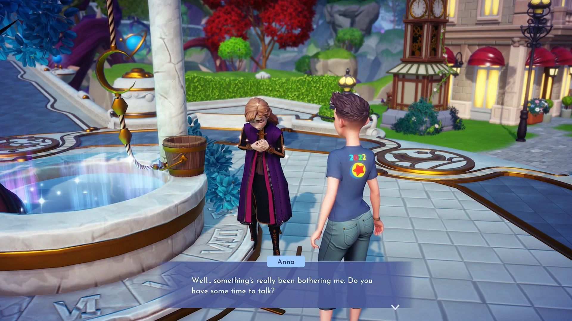 Anna is upset that Kristoff doesn&#039;t remember her in Disney Dreamlight Valley (Image via YouTube - Mirraj Gaming)