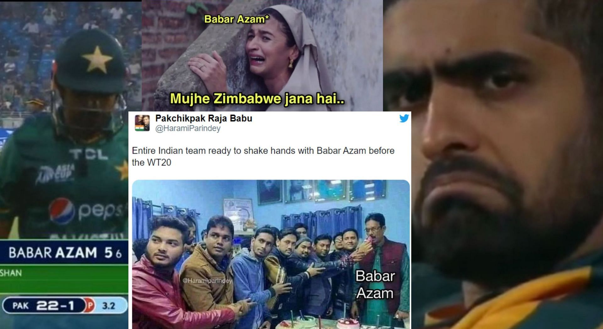 Fans troll Babar Azam after yet another failure in the Asia Cup 2022