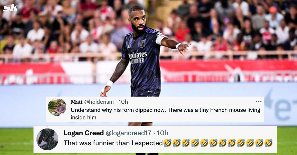 Alexandre Lacazette lost his voice in a post-match interview following a 2-1 loss against AS Monaco.
