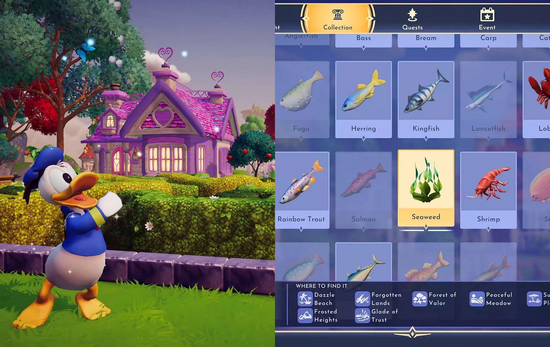 This flimsy plant is needed to make some of the most crucial items in Disney Dreamlight Valley (Images via Gameloft)