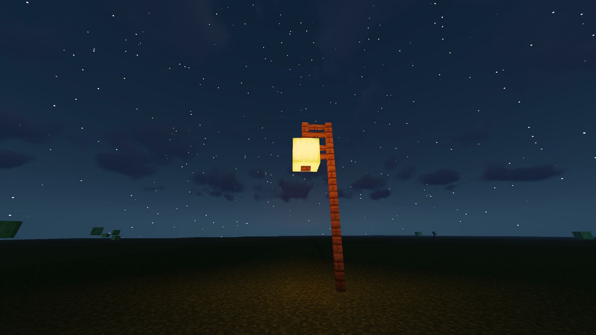 The paper lantern design in Minecraft (Image via Mojang)