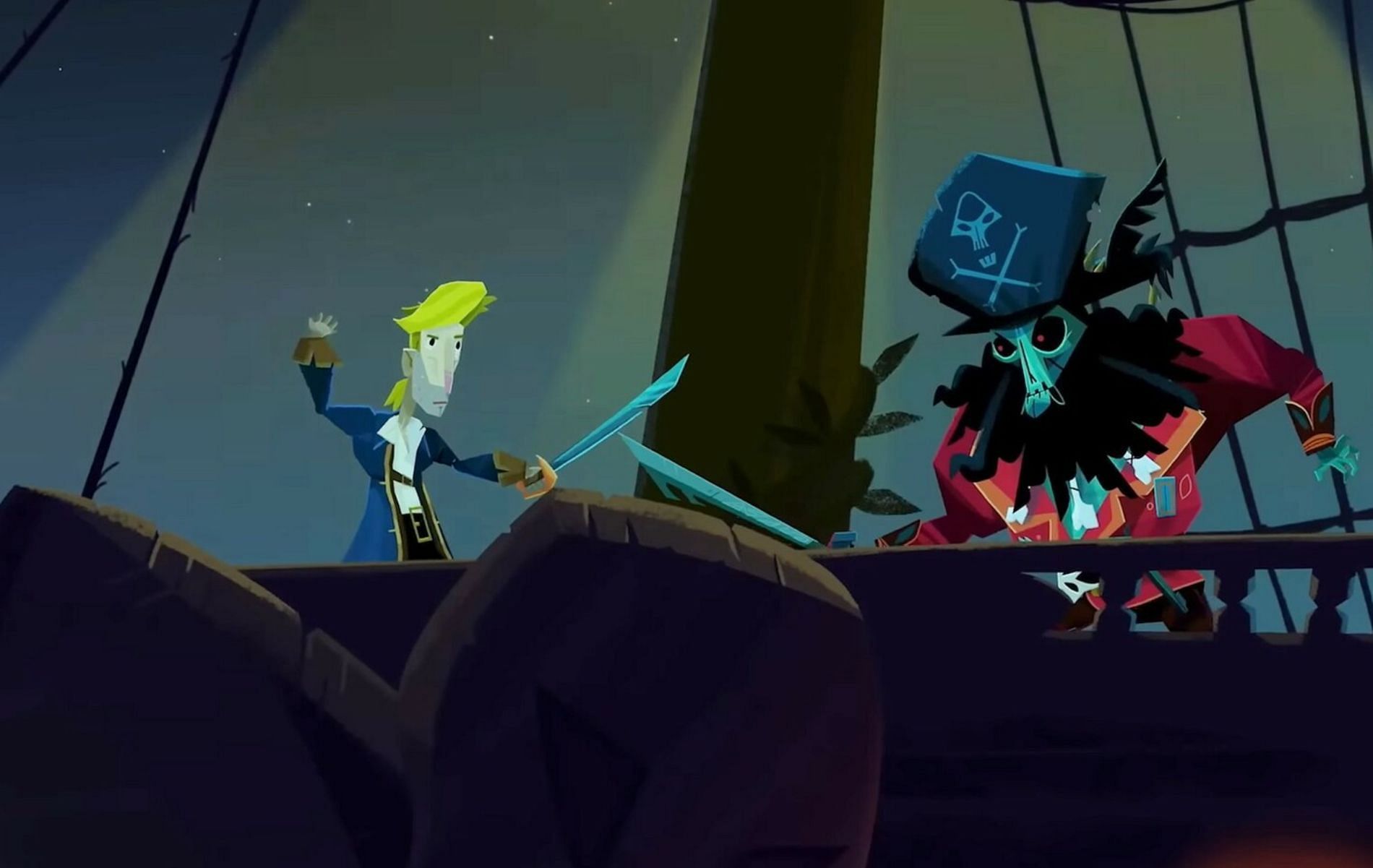 Obtaining the Mop in Return to Monkey Island (Image via Return to Monkey Island)