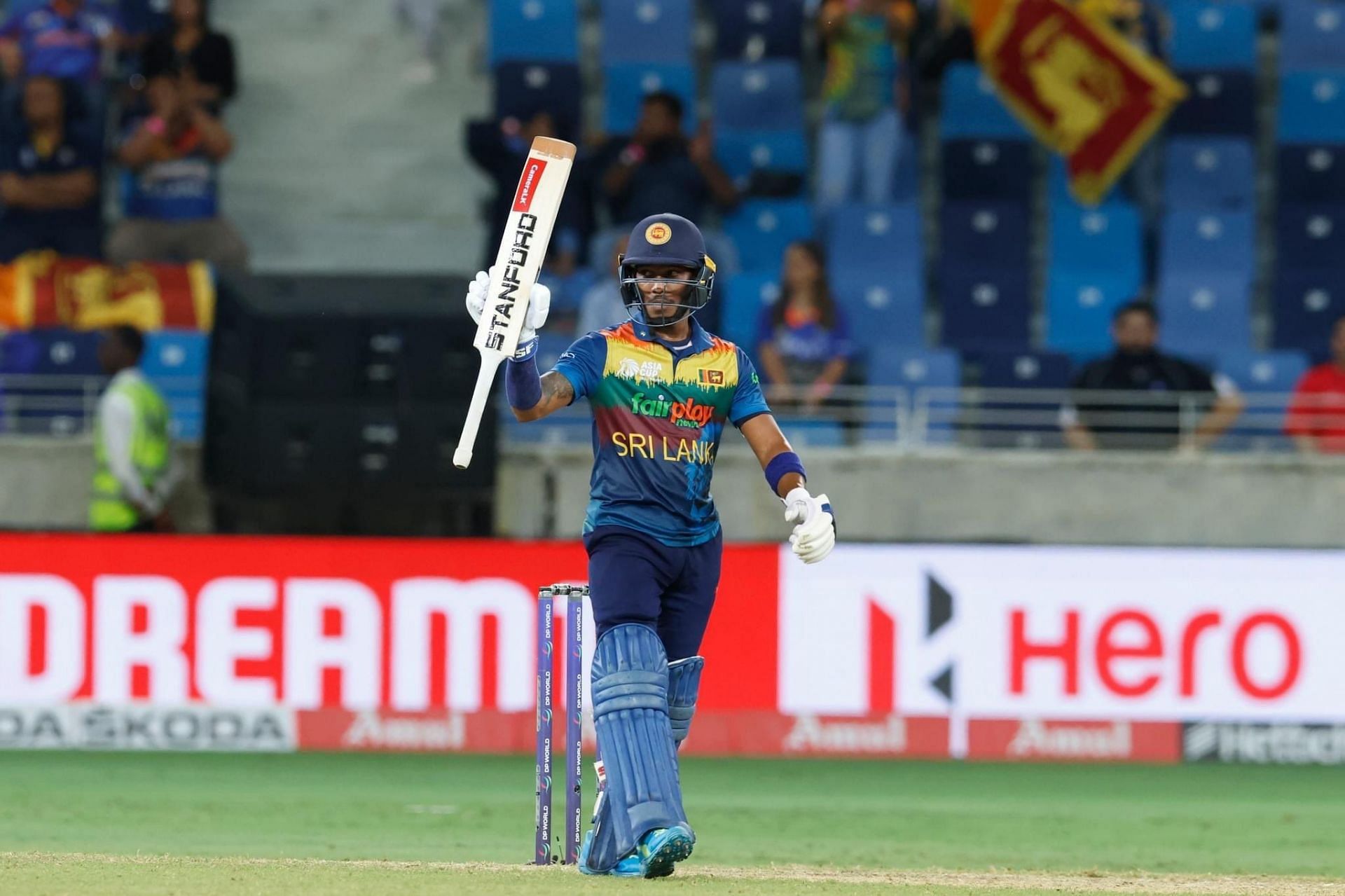 Pathum Nissanka starred for Sri Lanka with the bat against Pakistan. [P/C: Twitter]