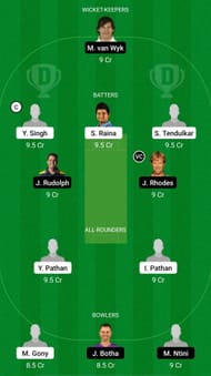 IN-L vs SA-L Dream11 Prediction Team, Match 1, Head to Head League