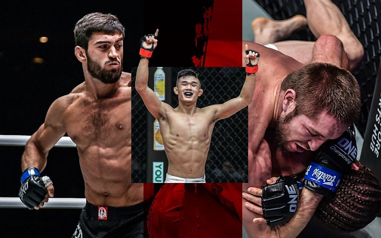 Christian Lee (M) believes Dagi Arslanaliev (L) and Saygid Izagakhmaev (R) are the two biggest threats to his second world title reign. | Photos by ONE Championship