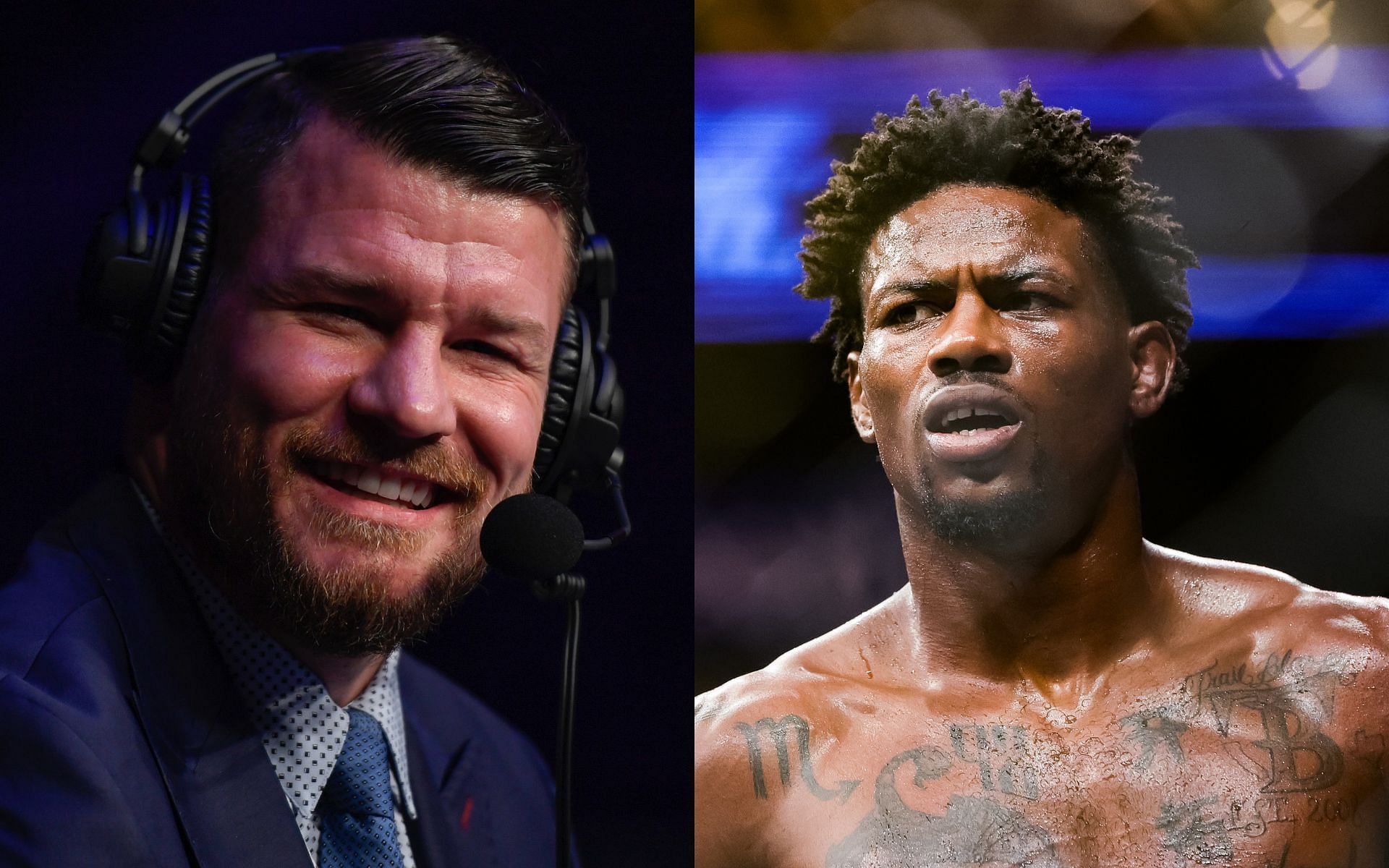 Michael Bisping (left), Kevin Holland (right)