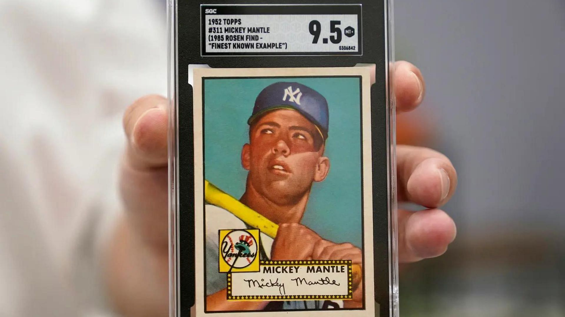 Mickey Mantle&rsquo;s baseball card has been sold.
