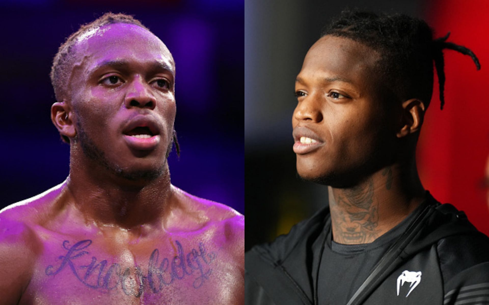 KSI (left), Terrance McKinney (right)