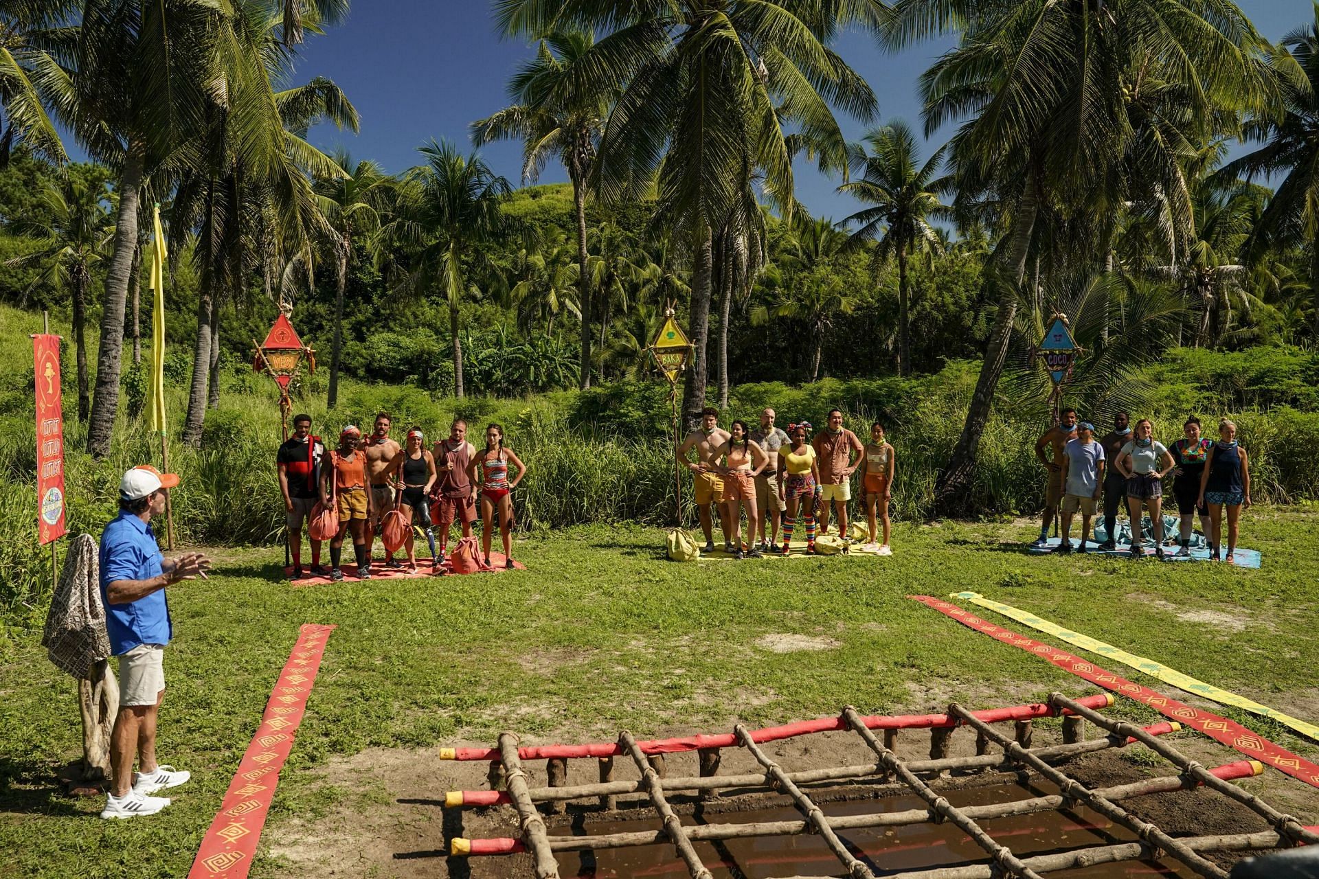 A still from Survivor Season 43 episode 1 (Image via Robert Voets/CBS)