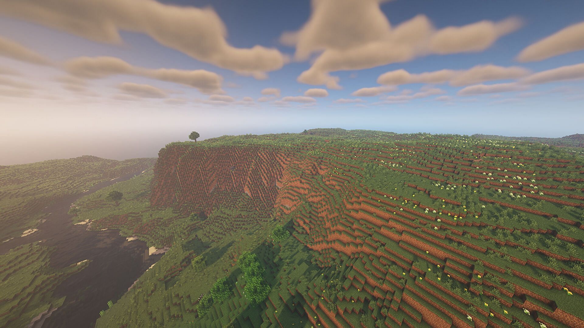 This seed&#039;s collection of biomes are great building sites (Image via Mojang)