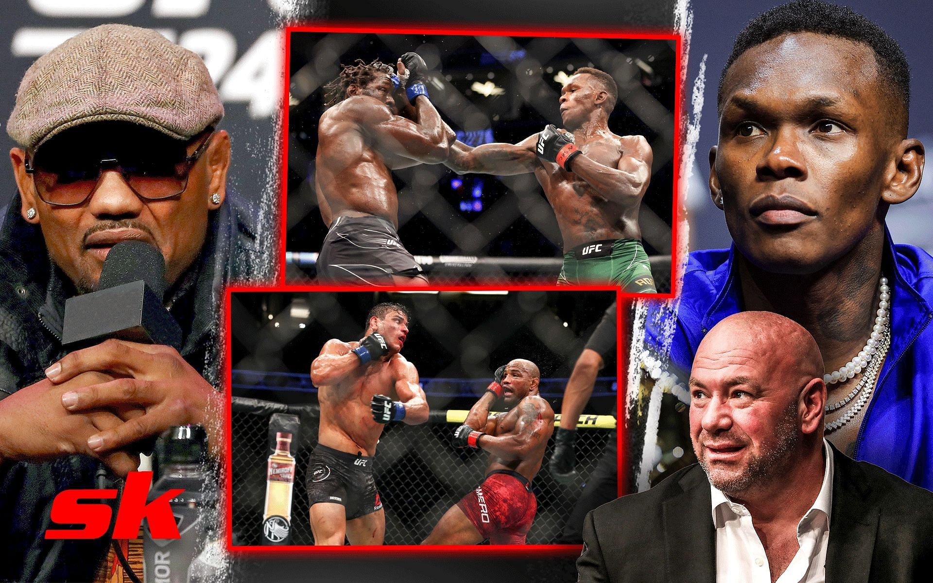 Yoel Romero slams Israel Adesanya for &quot;running&quot; from him, claims UFC was &quot;pampering&quot; the Kiwi [Images via Getty]