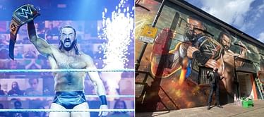 [Photo] Drew McIntyre is presented with unique WWE Championship ahead of Clash at the Castle