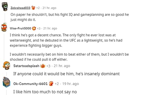 Fans respond to Volkanovski fighting the winner of Oliveira-Makhachev.