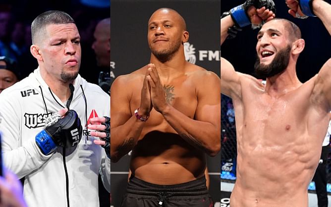 "I think Chimaev is gonna finish him" - Ciryl Gane points out why Nate Diaz will lose to Khamzat Chimaev