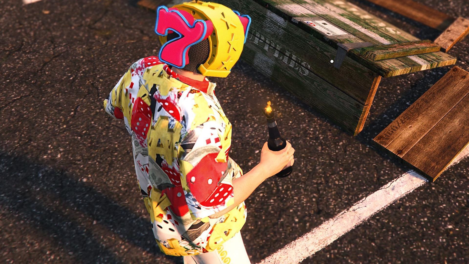 A player holding this weapon