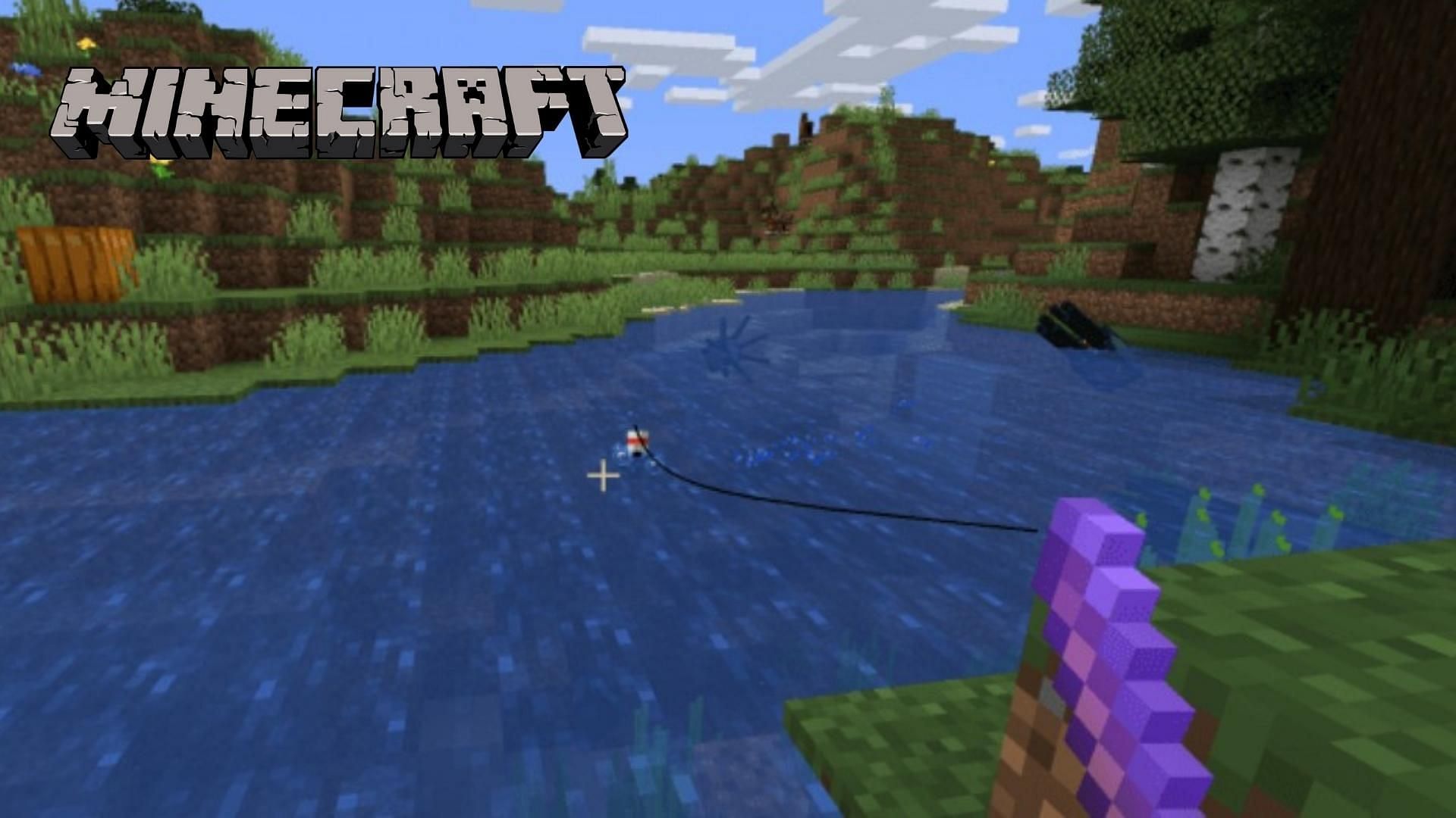 Enchated Fishing Rod in Minecraft
