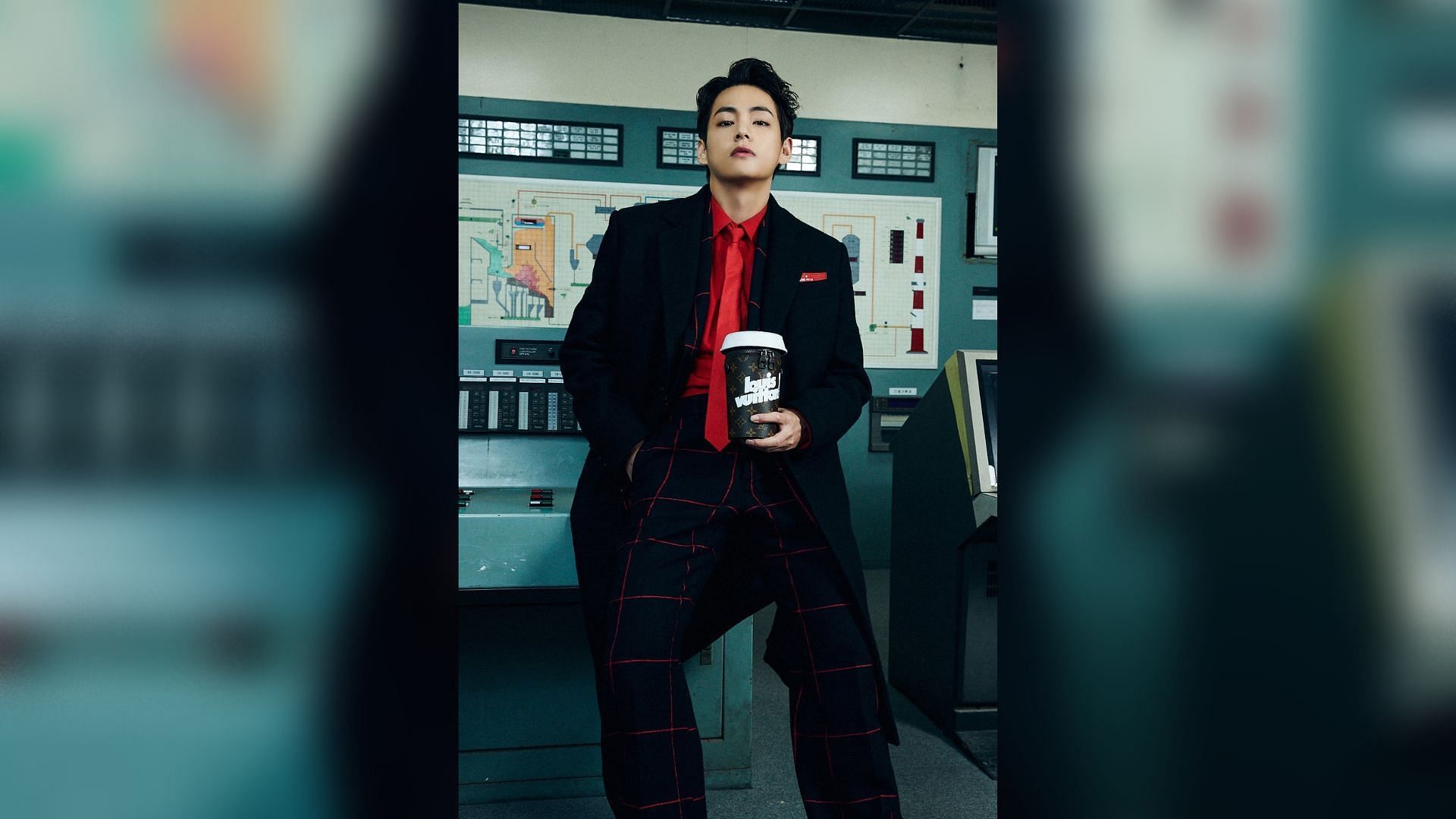 Kim Tae-hyung giving off rich CEO vibes clad in Louis Vuittion (Image via Louis Vuitton)