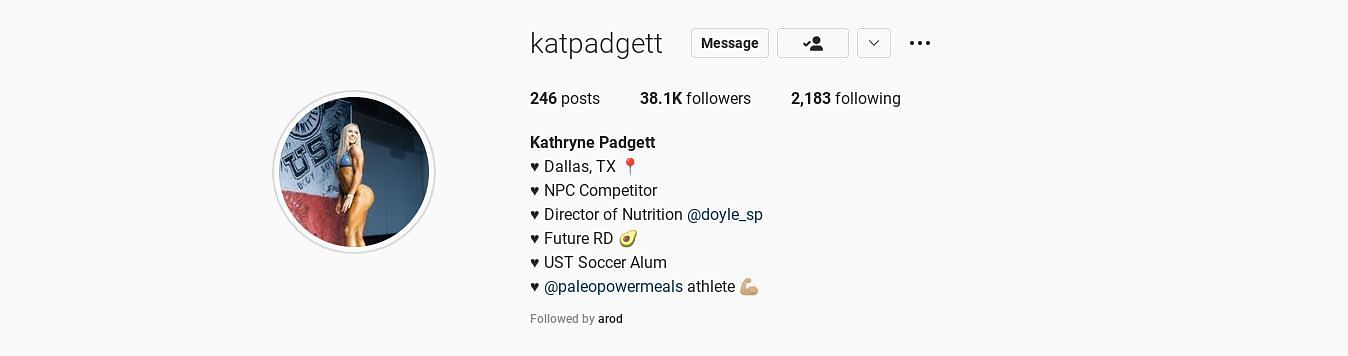 A-Rod following Kathryne Padgett on Instagram post their separation.