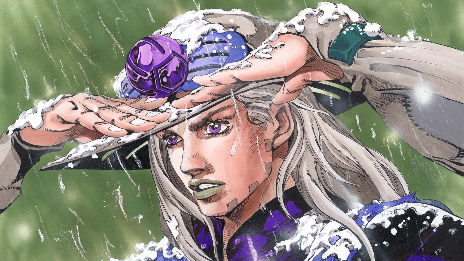 Coloured panel from Steel Ball Run (Image via Hirohiko Araki/Shueisha)